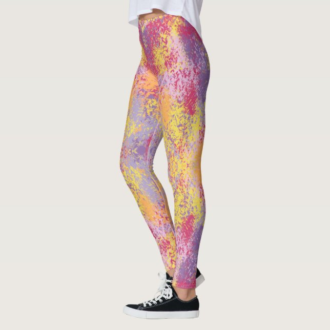 Leggings Brillante Abstract Splash Art (Izquierda)