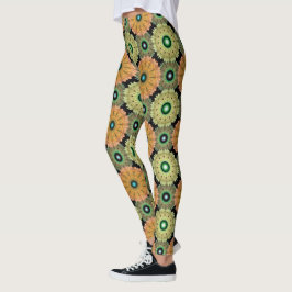 Leggings Brillante decoración amarilla con volantes