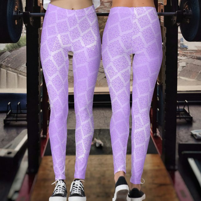 Leggings Brillante morado de Relieve metalizado (Subido por el creador)