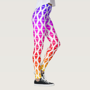 Leggings Brillante playa vibrante Resumen de las piernas de