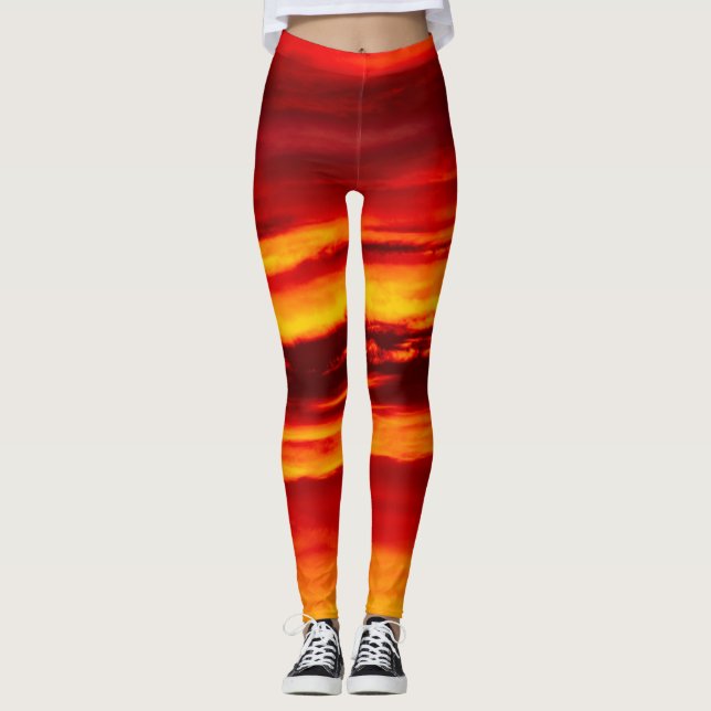 Leggings Brillante Red Sunset (Anverso)