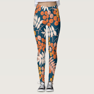 Leggings Brillante Rowanberry Otoño Diseño Seamless