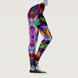 Leggings Brillantes y coloridas piernas de mujeres que corr