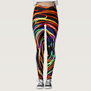 Leggings Brillo de las luces espirales