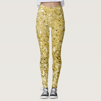Leggings Brillo dorado glamuroso