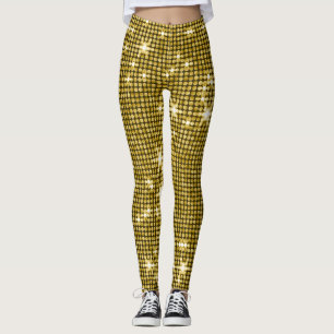 Leggings Brillo dorado glamuroso