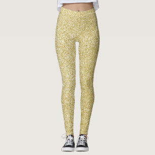 Leggings Brillo dorado glamuroso
