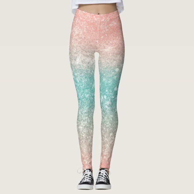 Leggings Brillo dorado glamuroso (Anverso)