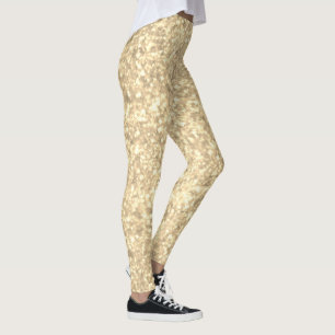 Leggings Brillo Dorado Glitter Elegante