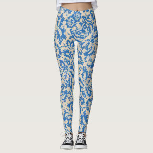 Leggings Brocado de damasco floral veneciano de William Mor