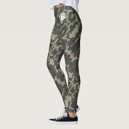 Leggings Broche y rubia - Piernas de camuflaje marrón verde