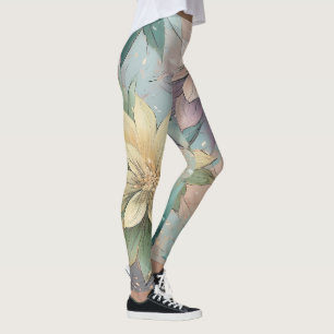 Leggings Brote de flores en el Pastel: Patrón de explosione