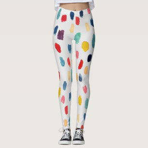 Leggings Brotes De Cepillo De Acuarela: Resumen Sin Maravil