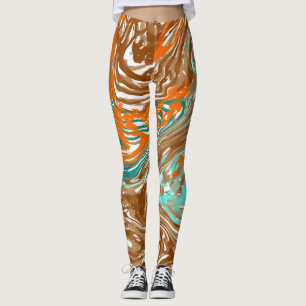 Leggings Brown, Naranja, Boho Colours Resumen