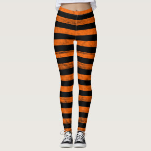 Leggings Bruja de Halloween rayada