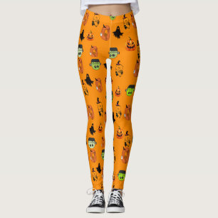 Leggings Bruja espeluznante de Halloween, Casa embrujada, L