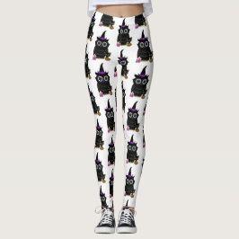 Leggings Bruja Lechuza Negra