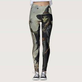 Leggings Bruja y arañas temibles