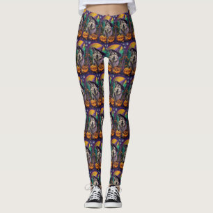 Leggings Bruja y calabaza de Halloween en Malamute