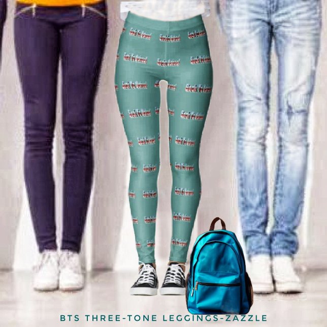 Leggings BTS de tres tonos (Subido por el creador)