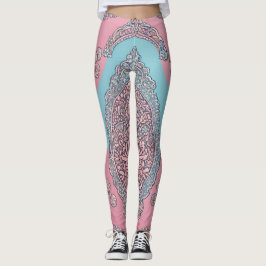 Leggings Bubble Gum Lace AI art