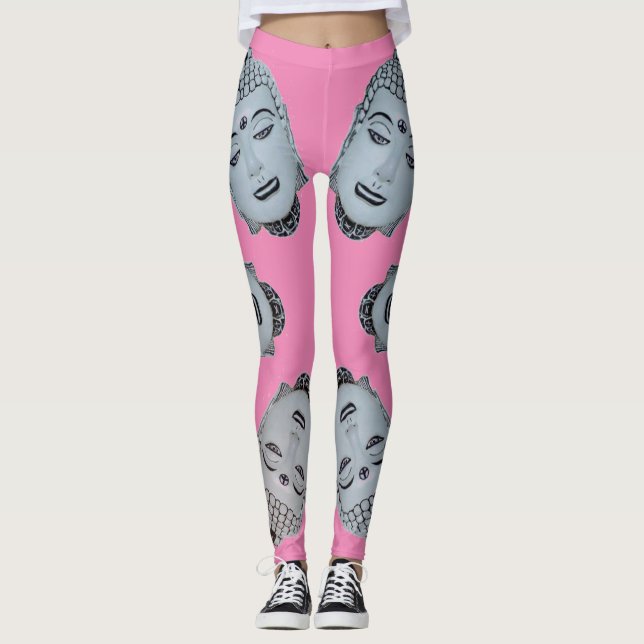 Leggings Buda rosado caliente (Anverso)