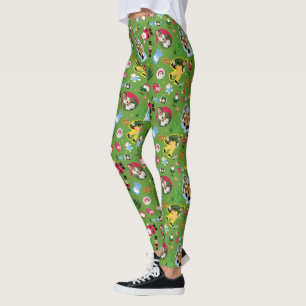 Leggings Buddy the Elf and Navidades Icons Pattern