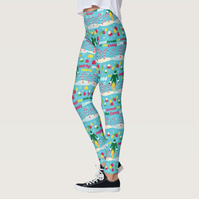 Leggings Buddy the Elf Candy Pattern (Izquierda)