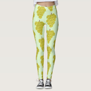 Leggings Buen ilustracion de uvas personalizados