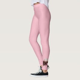 Leggings Búfalo rosa único