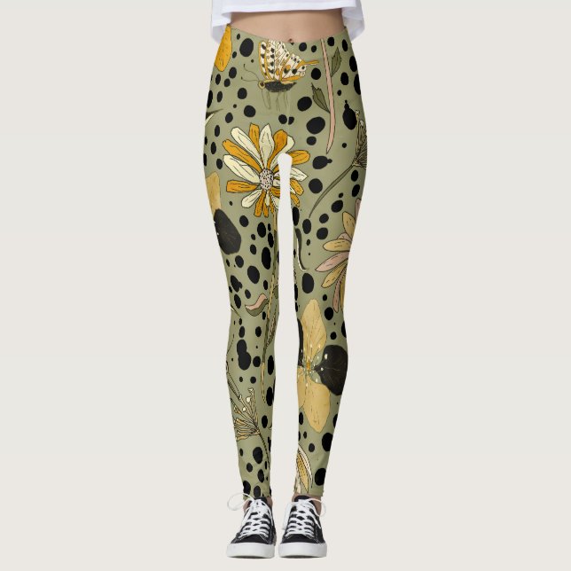 Leggings Bugs and Flowers  (Anverso)