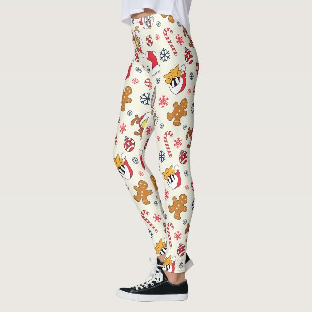 Leggings BUGS BUNNY™, DAFFY DUCK™ y Patrón Navideño de Lola (Izquierda)