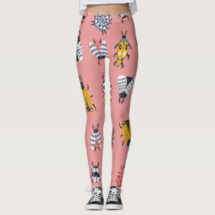 Leggings Bugs escandinavos escarabajos patrón infantil