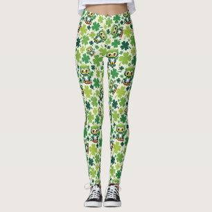 Leggings Búho Bebé Lindo Dibujo Animado St Patrick