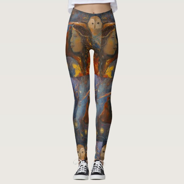 Leggings Búho Oso Sabiduría Fuerza Espíritu Maureen Girard (Anverso)