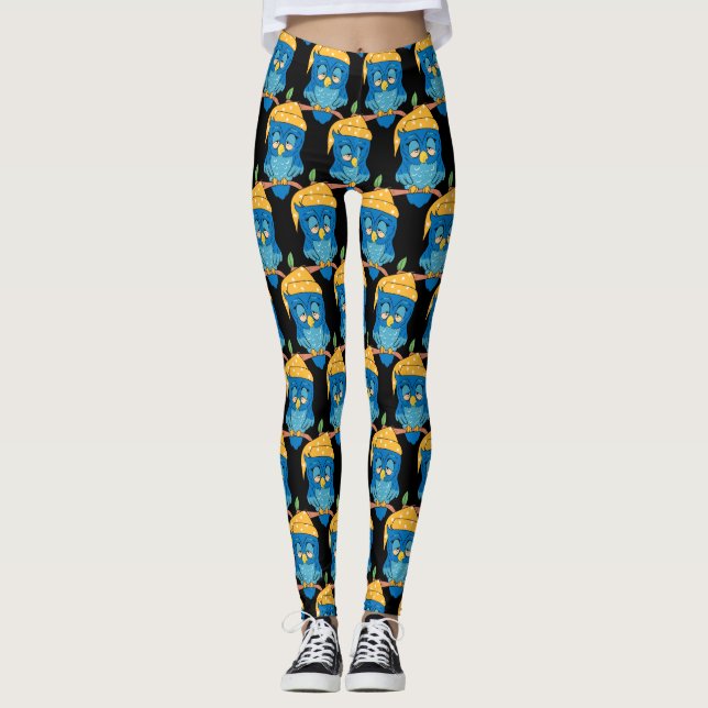 Leggings Búho soñoliento Thunder_Cove (Anverso)