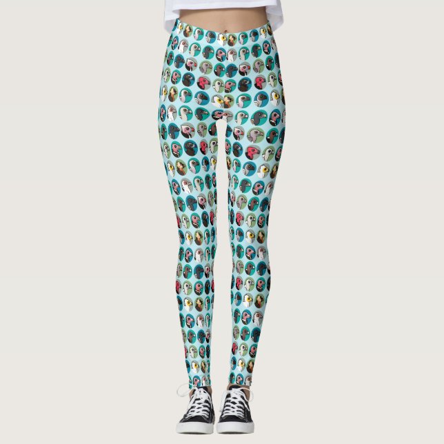 Leggings Buitres del Viejo Mundo de Birdorable (Anverso)