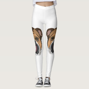 Leggings Bulldog del inglés del ilustracion