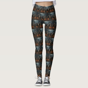 Leggings Bullmastiff Halloween Noche Doggy Delight