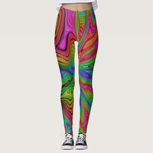 Leggings Bulto de vigas arco iris (Anverso)