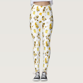 Leggings Bumble Bee girasol Ropa de Gnome Amarillo