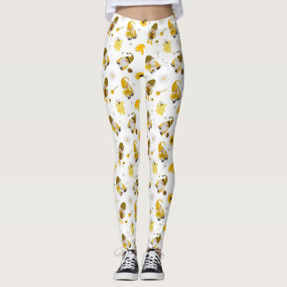 Leggings Bumble Bee girasol Ropa de Gnome Amarillo