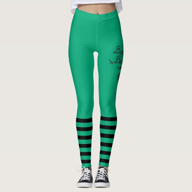 Leggings Bumble Bee green (Anverso)