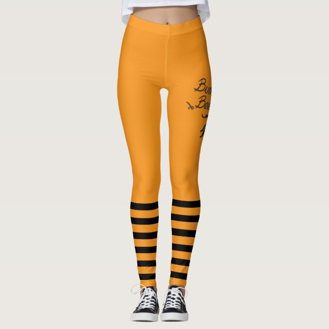 Leggings Bumble Bee orange (Anverso)