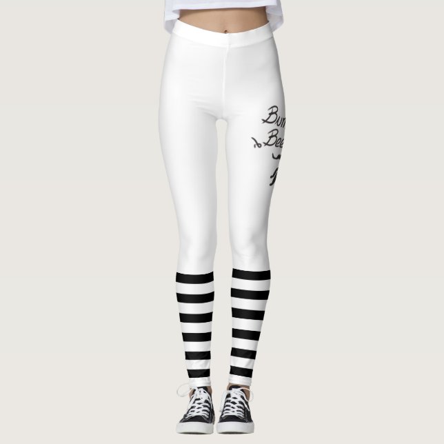 Leggings Bumble Bee white (Anverso)