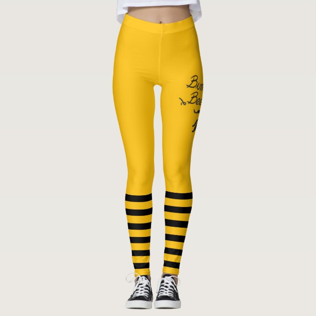 Leggings Bumble Bee yellow  (Anverso)