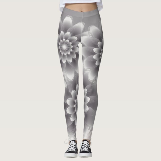 Leggings Buque de pétalos de plata (Anverso)