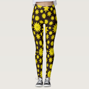 Leggings Burbuja floral amarilla