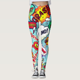 Leggings Burbujas de la acción del cómic