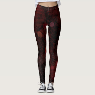 Leggings Burbujas rojas oscuras